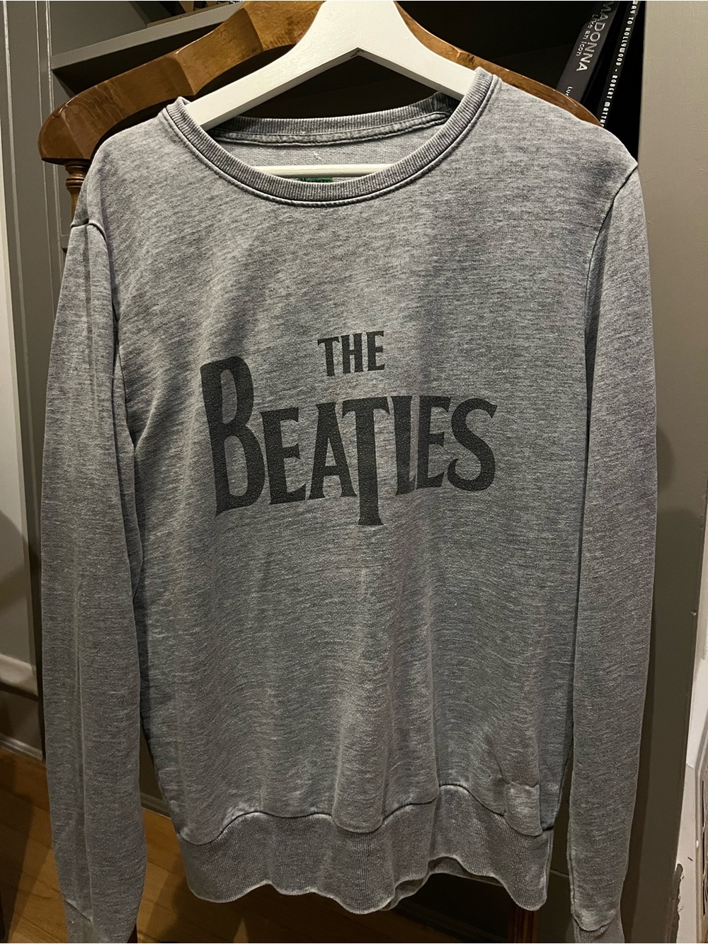 The Beatles Gray Crewneck Sweatshirt - Band Logo